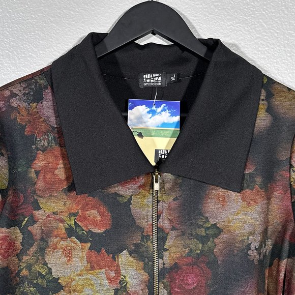 Art Of The Cloth Rose Jacket Golden Bloom Floral Design‎ Size XL - Picture 3 of 13